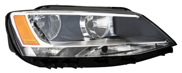 Faro para Volkswagen Jetta Bicentenario 2010, 2011, 2012, 2013, 2014, 2015, 2016, 2017, 2018 para 1 Cuarto Reflejante Ambar, Derecho