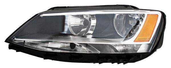 Faro para Volkswagen Jetta Bicentenario 2010, 2011, 2012, 2013, 2014, 2015, 2016, 2017, 2018 para 1 Cuarto Reflejante Ambar Izquierdo