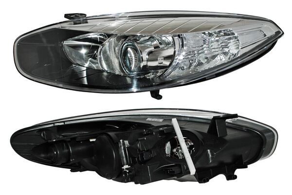 Faro para Fluence 2013, 2014, 2015, 2016, 2017, 2018 - Con Motor, Filo Negro, Izquierdo