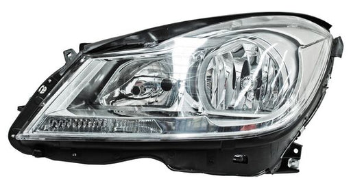 Faro para Mercedes Benz Clase C 2012, 2013 Fondo Cromado Izquierdo