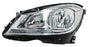 Faro para Mercedes Benz Clase C 2012, 2013 Fondo Cromado Izquierdo