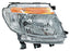 Faro para Ford Ranger 2013, 2014, 2015, 2016 - Fondo Cromado Sin Motor Derecho
