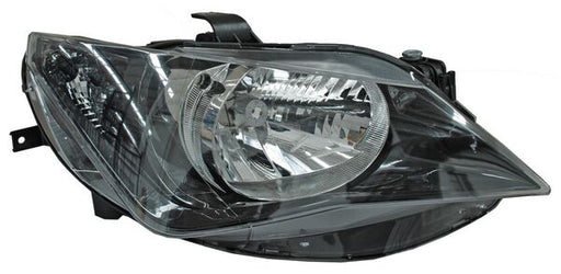 Faro para Seat Ibiza 2013, 2014, 2015, 2016, 2017 Un As Fondo Negro Con Motor, Derecho