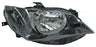 Faro para Seat Ibiza 2013, 2014, 2015, 2016, 2017 Un As Fondo Negro Con Motor, Derecho
