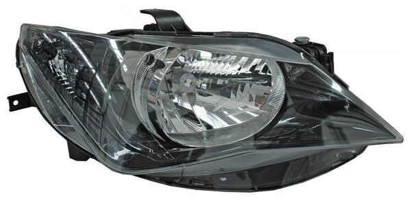 Faro para Seat Ibiza 2013, 2014, 2015, 2016, 2017 Un As Fondo Negro Con Motor, Derecho