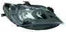 Faro para Seat Ibiza 2013, 2014, 2015, 2016, 2017 Doble As Fondo Negro Con Motor, Derecho