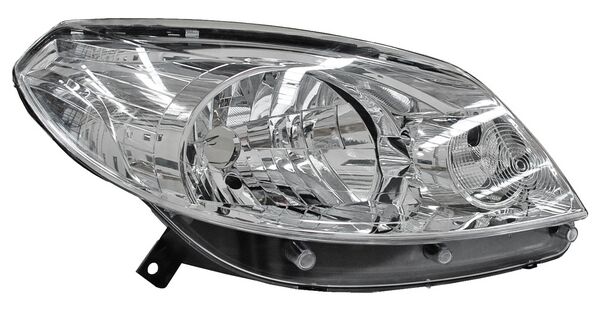 Faro para Sandero 2012, 2013, 2014, 2015 - Fondo Cromado Derecho