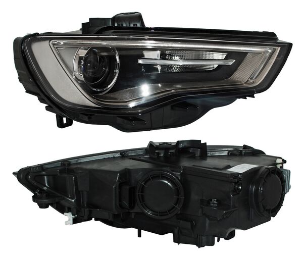 Faro para Audi A3 2013, 2014, 2015, 2016 - Electrico Con Motor, LEDS Humo, Derecho