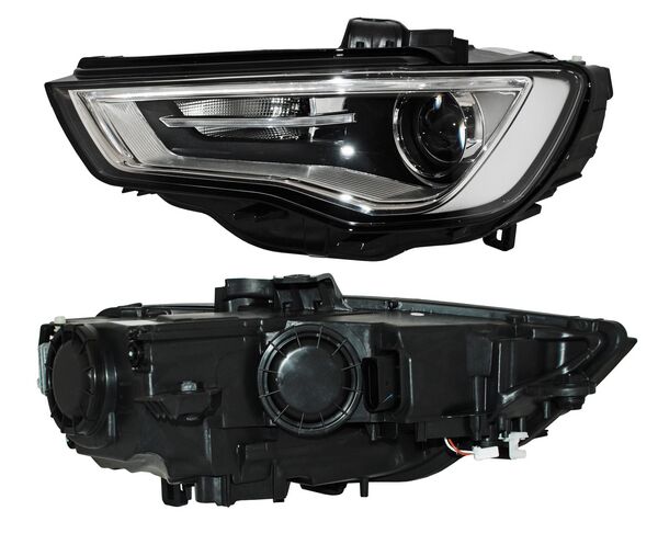 Faro para Audi A3 2013, 2014, 2015, 2016 - Electrico Con Motor, LEDS - Izquierdo