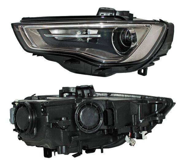 Faro para Audi A3 2013, 2014, 2015, 2016 - Electrico Con Motor, LEDS Humo, Izquierdo