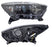 Faro para Renault Captur 2018, 2019, 2020, 2021, 2022 - Fondo Negro Filo Cromado Con Motor, Derecho