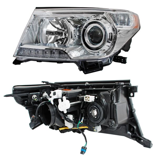 Faro para Toyota Land Cruiser 2013, 2014, 2015, 2016 - Para Xenon, LEDS, Electrico con Motor, Izquierdo