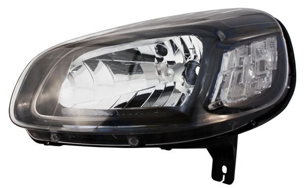 Faro para Fiat Uno 2015, 2016, 2017, 2018, 2019, 2020 & Promaster Rd 2021, 2022, 2023, 2024 - Fondo Negro Izquierdo