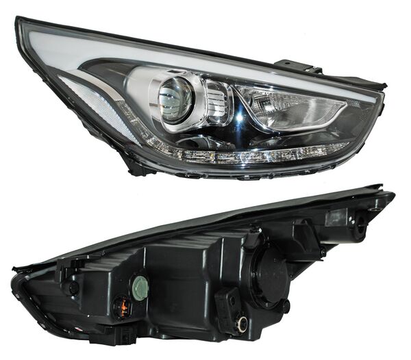 Faro para Ix35 15/ para Hyundai Tucson 2010, 2011, 2012, 2013, 2014, 2015 Electrico LEDS, Derecho