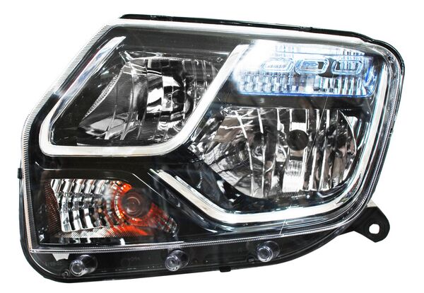 Faro para Renault Duster 2017, 2018, 2019, 2020 & Oroch 2018, 2019, 2020, 2021, 2022, 2023, 2024 Mica Azul 6 Izquierdo