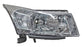 Faro para Chevrolet Cruze 2013, 2014, 2015, 2016 - Filo Cromado - Derecho