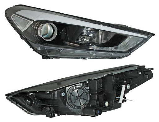 Faro para Hyundai Tucson 2016, 2017, 2018 - Electrico Con Motor, 7 Pines Derecho