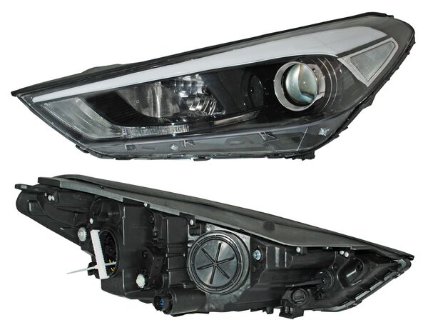 Faro para Hyundai Tucson 2016, 2017, 2018 - Electrico Con Motor, 7 Pines Izquierdo