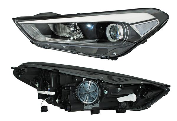 Faro para Hyundai Tucson 2016, 2017, 2018 - Electrico Con Motor, LEDS, de 7 Pines - Izquierdo