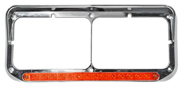 Bisel Kenworth T800 1999-2014 Con Luz Leds Cromado - Izquierdo