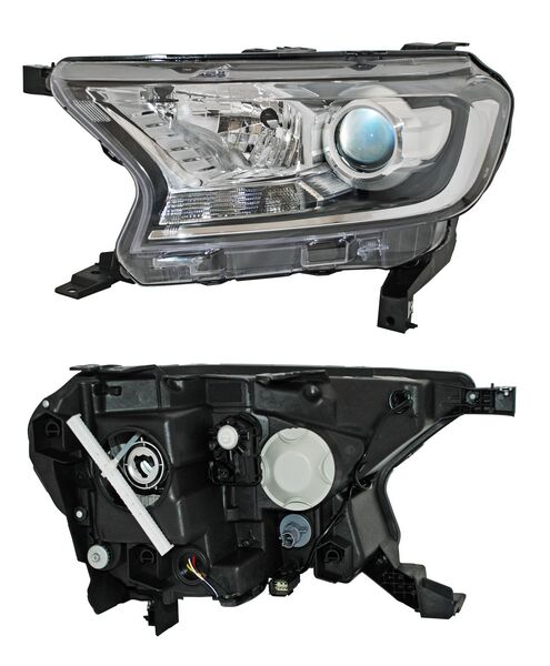 Faro para Ford Ranger 2017, 2018, 2019, 2020, 2021, 2022 - Con Lupa, Electrico Con Motor, Izquierdo