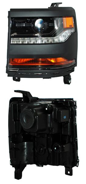 Faro para Camioneta Chevrolet 2016, 2017, 2018 - Filo Negro, Para Xenon, Izquierdo