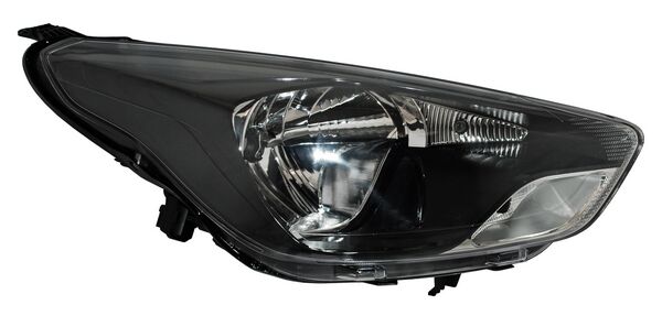 Faro para Figo 2016, 2017, 2018 - Fondo Negro Con Motor, Derecho