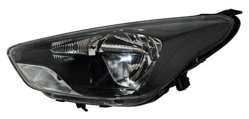 Faro para Figo 2016, 2017, 2018 - Fondo Negro Con Motor, Izquierdo