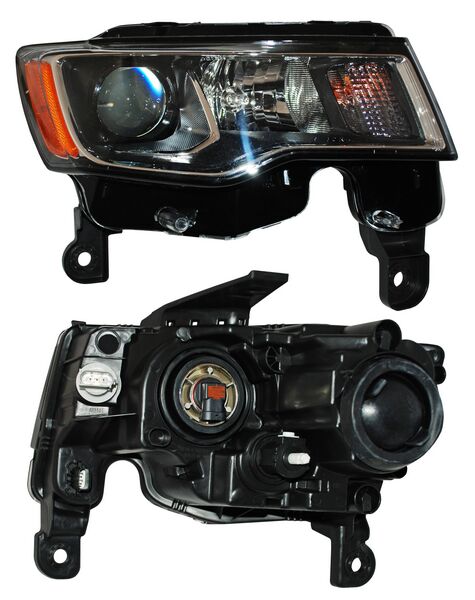 Faro para Grand Cherokee 2017, 2018, 2019, 2020, 2021 - Filo Cromado - Derecho