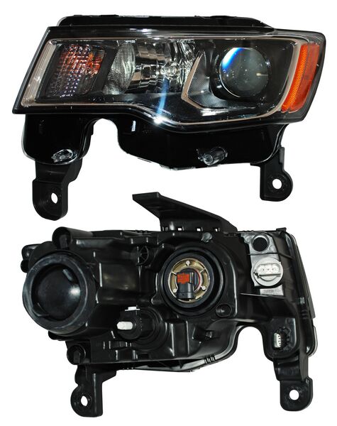 Faro para Grand Cherokee 2017, 2018, 2019, 2020, 2021 - Filo Cromado - Izquierdo