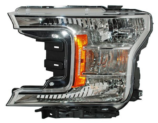 Faro para Camioneta Ford Lobo 2018, 2019, 2020 - Fondo Cromado Izquierdo