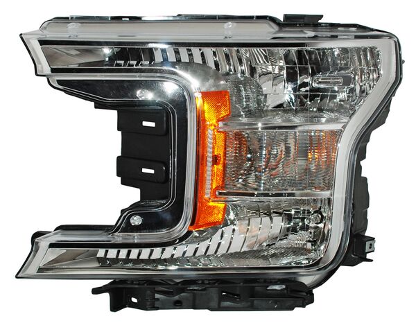 Faro para Camioneta Ford Lobo 2018, 2019, 2020 - Fondo Cromado Izquierdo