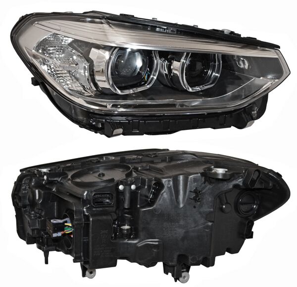 Faro Derecho BMW X3 2018, 2019, 2020, 2021 Con Motor, Con Lupa, LEDS