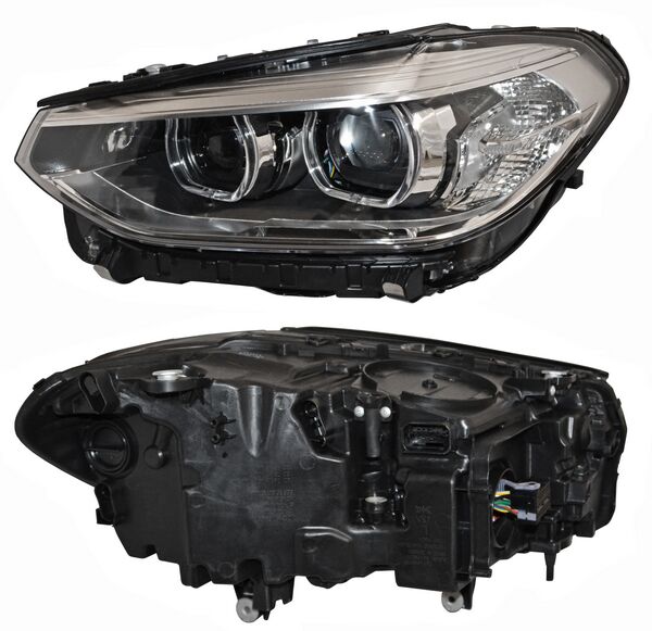 Faro Izquierdo BMW X3 2018, 2019, 2020, 2021 Con Motor, Con Lupa, LEDS