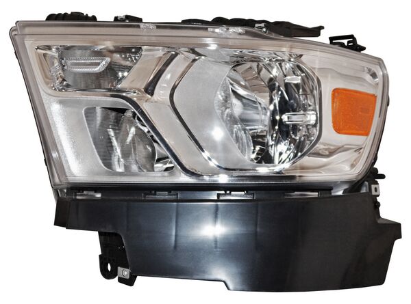 Faro para Dodge Ram 2019, 2020, 2021, 2022, 2023, 2024 - Fondo Cromado - Izquierdo