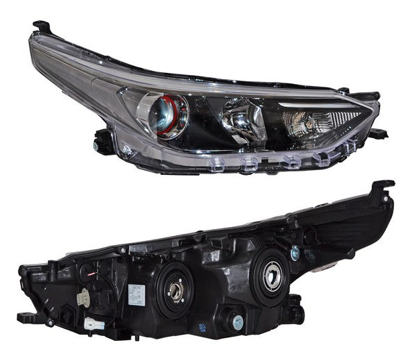 Faro para Toyota Yaris 2018, 2019, 2020 - Con Lupa, Derecho