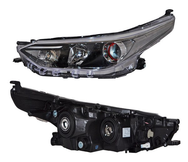 Faro para Toyota Yaris 2018, 2019, 2020 - Con Lupa, Izquierdo