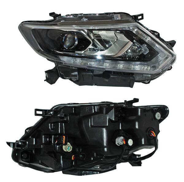 Faro para Nissan Xtrail, X-Trail 2015, 2016, 2017 Eléctrico Con Motor, LEDS Con Lupa,Derecho