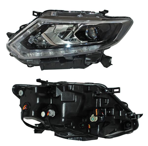 Faro para Nissan Xtrail, X-Trail 2015, 2016, 2017 Eléctrico Con Motor, LEDS Con Lupa,   Izquierdo