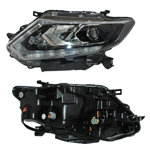 Faro para Nissan Xtrail, X-Trail 2015, 2016, 2017 Eléctrico Con Motor, LEDS Con Lupa,   Izquierdo