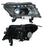 Faro para Nissan NP300 & para Nissan Frontier 2016, 2017, 2018, 2019, 2020 - Fondo Negro, LEDS - Derecho