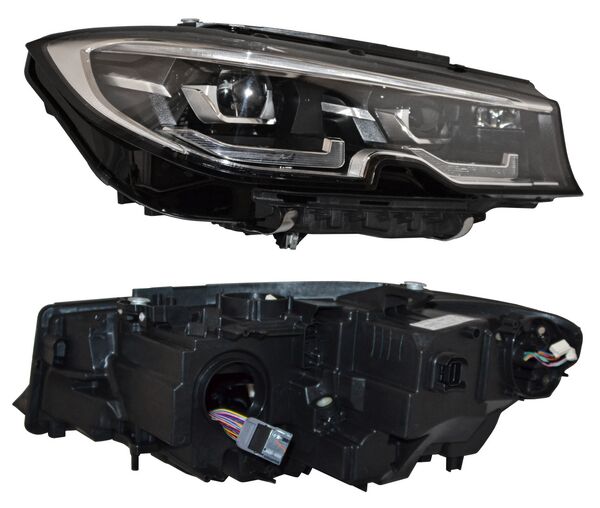 Faro BMW Serie 3 2019, 2020, 2021, 2022 LEDS Con Motor, Con AFS Filo Cromado - Derecho