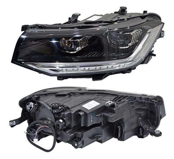Faro para Volkswagen Tcross 2020, 2021, 2022, 2023, 2024 - LEDS, Eléctrico, Con Motor, Izquierdo