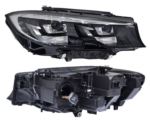 Faro BMW Serie 3 2019, 2020, 2021, 2022 LEDS Con Motor, sin AFS, Filo Cromado - Derecho