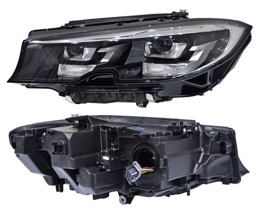 Faro BMW Serie 3 2019, 2020, 2021, 2022 LEDS Con Motor, sin AFS, Filo Cromado  Izquierdo