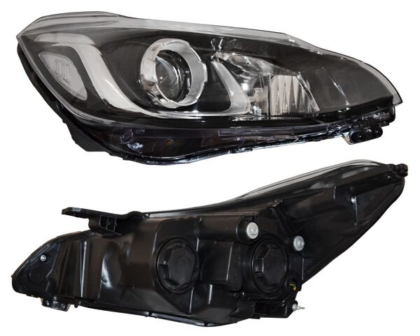 Faro para Chevrolet Spark 2019, 2020, 2021 - Con Lupa, Sin Vela 3 Pines - Derecho