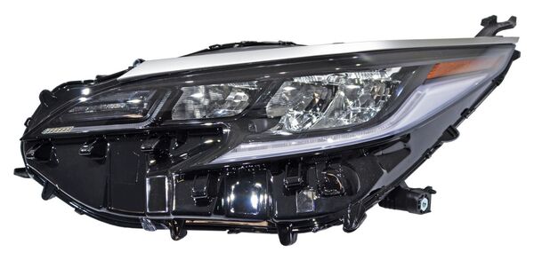 Faro Toyota Sienna 2021, 2022, 2023, 2024, 2025 XSE LEDS Filo Negro Con Luz de Día - Izquierdo