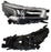 Faro para Toyota Hilux 2021, 2022, 2023, 2024, 2025 LEDS, con Filo Cromado, Con Lupa, Con Motor, 4WD, Diesel - Derecho