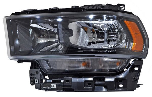 Faro para Dodge Ram 2500, 4000 - Años 2019, 2020, 2021, 2022, 2023, 2024 - Fondo Negro, Izquierdo