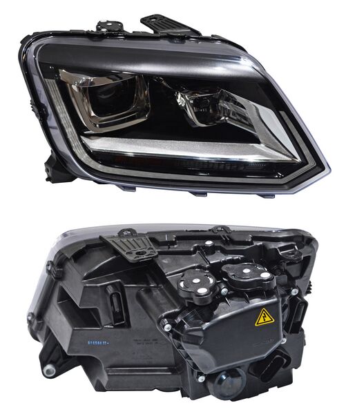 Faro para Amarok 2018, 2019, 2020, 2021, 2022, 2023 - Eléctrico Con Motor, sin Balastra, LEDS - Derecho